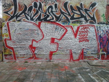 Graffiti Bombing - Photo by Hauswart1120 - PFM, TWOKAY (2015)
