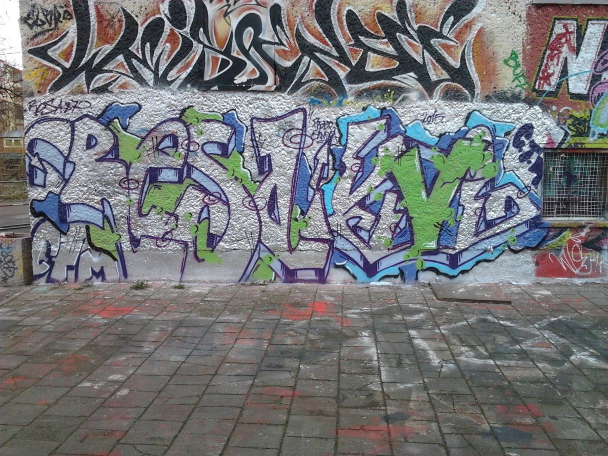 Graffiti Wall - Photo by Hauswart1120 - REZA;, CTM;, 87 (2015)