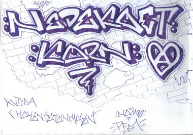 Graffiti Sketch - Photo by Hauswart1120 - NEDEK (2015)