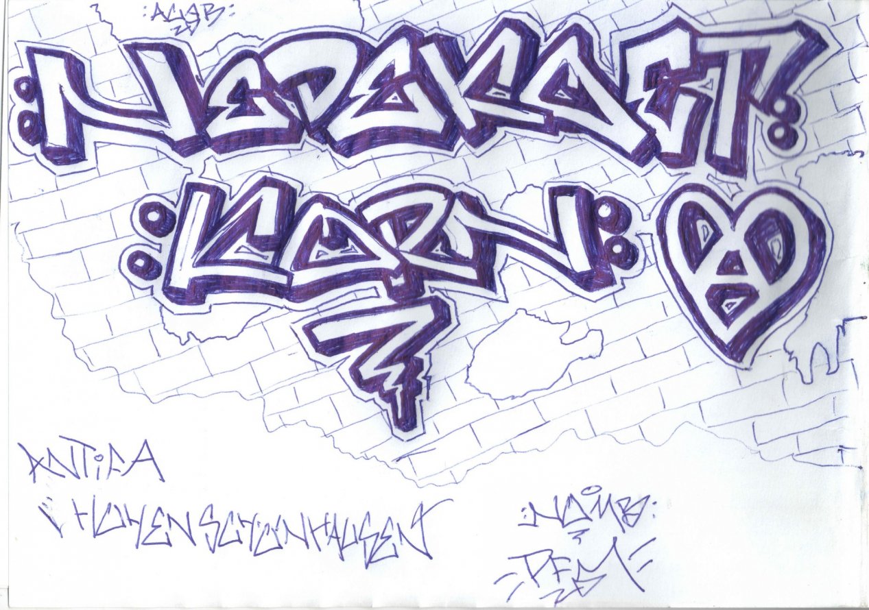 Graffiti Sketch - Photo by Hauswart1120 - NEDEK (2015)