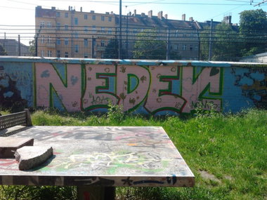 Graffiti Wall in Berlin - Photo by Hauswart1120 - NEDEK (2014)