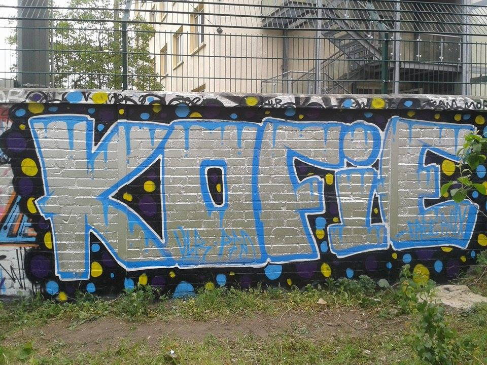Graffiti Wall in Berlin - Photo by Hauswart1120 - KOFIE, KOPHEY, VLR (2015)