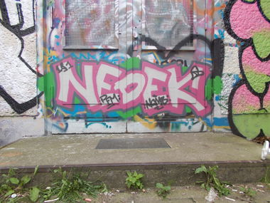 Graffiti Bombing in Berlin - Photo by Hauswart1120 - NEDEK, NOMB, PFM (2015)