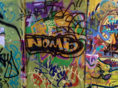 Graffiti Wall in Berlin - Photo by Hauswart1120 - NOMB, NEDEK (2015)