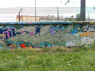 Graffiti Wall in Berlin - Photo by Hauswart1120 - FABEK (2015)