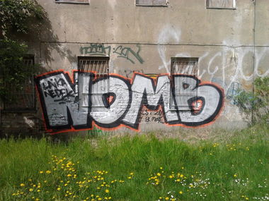 Graffiti Bombing in Berlin - Photo by Hauswart1120 - NOMB, LAIKA, NEDEK (2015)