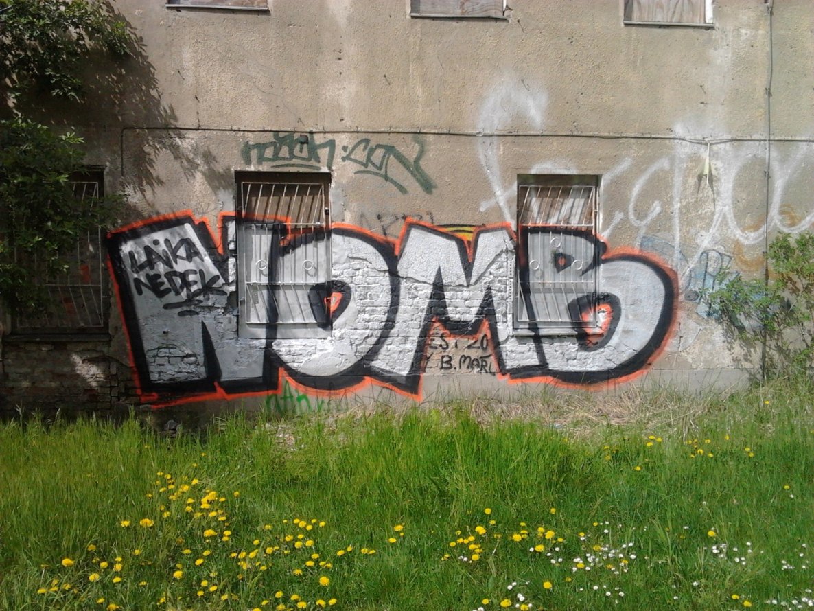 Graffiti Bombing in Berlin - Photo by Hauswart1120 - NOMB, LAIKA, NEDEK (2015)