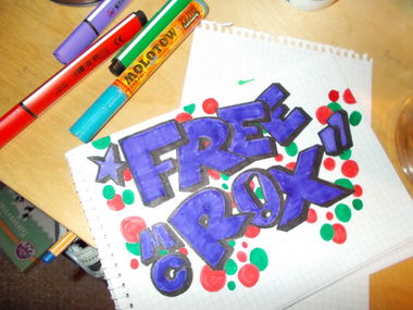 Graffiti Sketch - Photo by Hauswart1120 - FREE, ROX, NEDEK (2015)