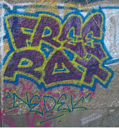 Graffiti Wall in Berlin - Photo by Hauswart1120 - FREE, ROX, NEDEK (2015)
