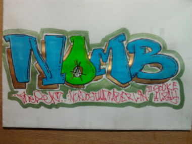 Graffiti Sketch - Photo by Hauswart1120 - NOMB, NEDEK (2012)