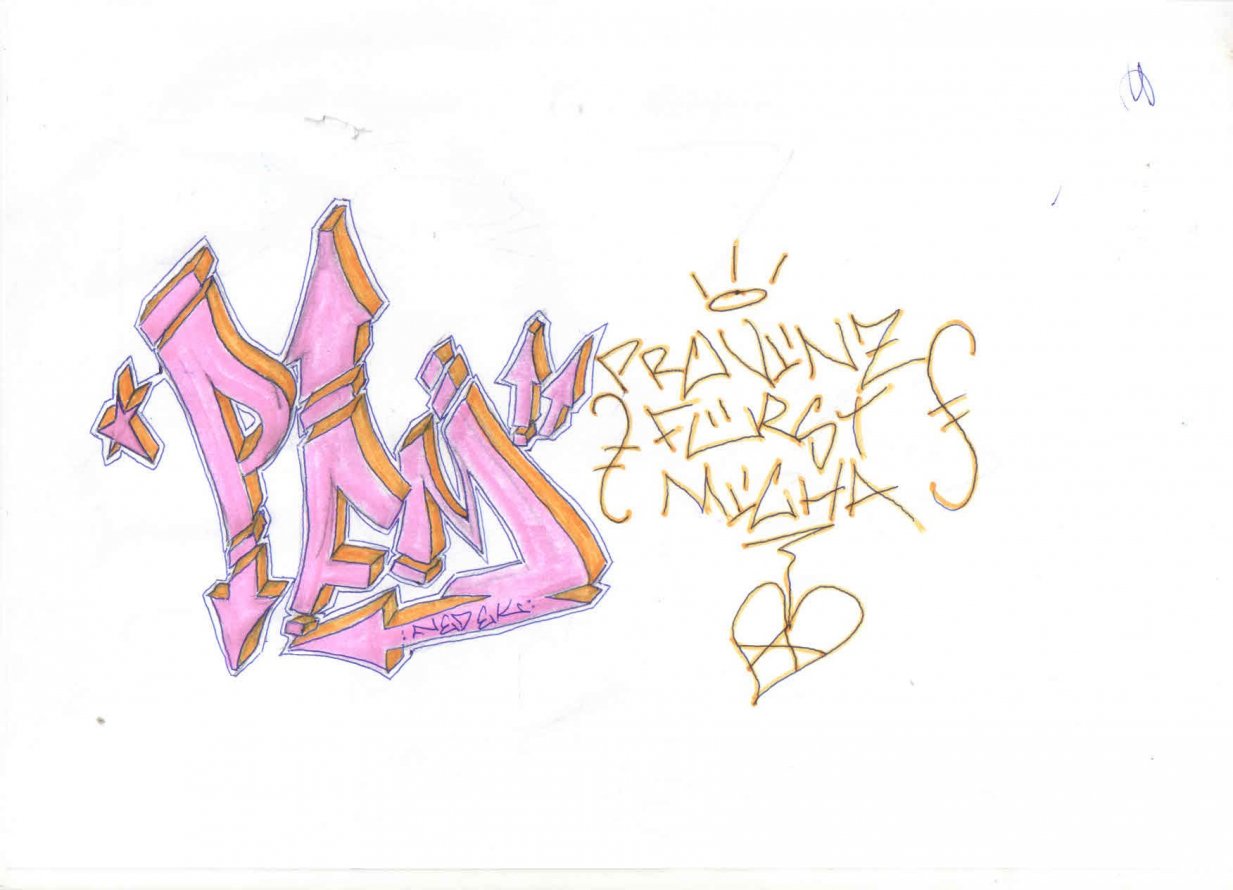 Graffiti Sketch - Photo by Hauswart1120 - PFM, NEDEK (2015)