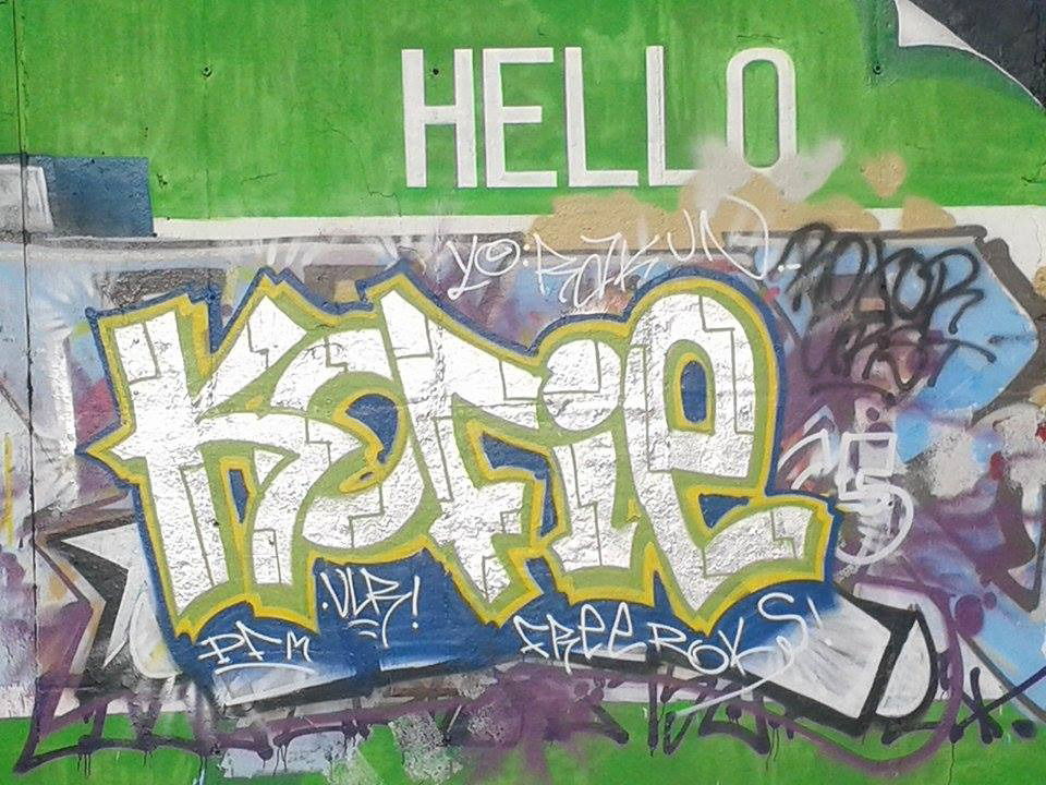 Graffiti Wall in BERLIN - Photo by Hauswart1120 - KOFIE, VLR, PFM (2015)