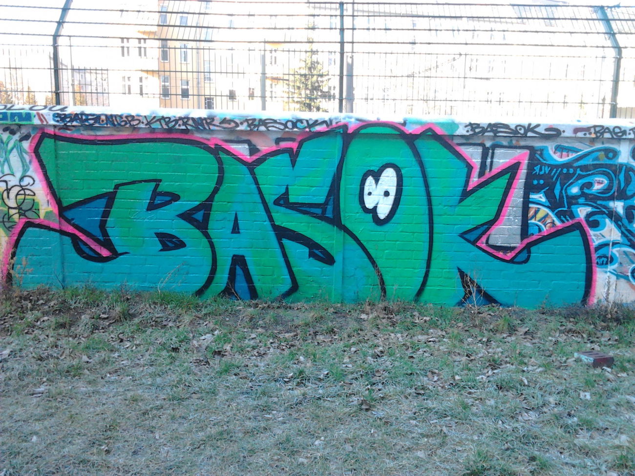 Graffiti Wall in Berlin - Photo by Hauswart1120 - BASOK (2016)