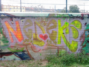Graffiti Wall in Berlin - Photo by Hauswart1120 - NEDEK (2014)