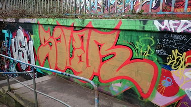 Graffiti Wall - Photo by HavanaClub - solar, usm, mainz