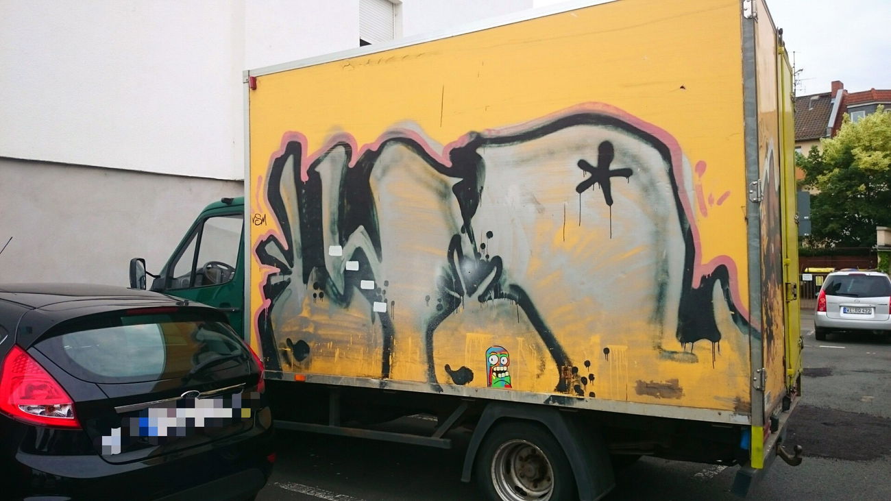 Graffiti Bombing - Photo by HavanaClub - Truck, mainz, bwol