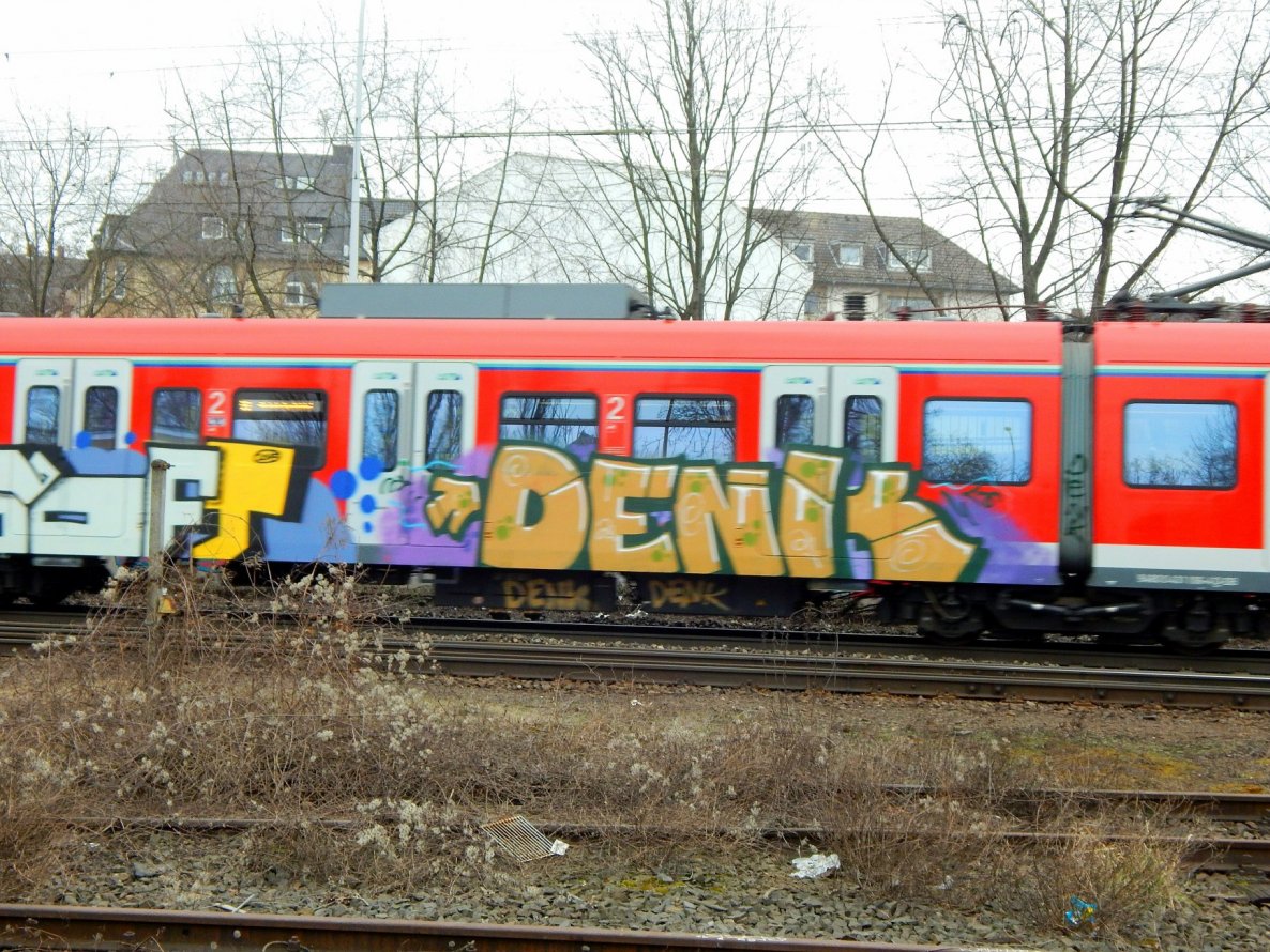 Graffiti Train - Photo by HavanaClub - Denk, Soft, Mainz (2015)
