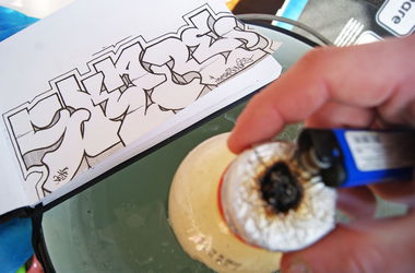 Graffiti Sketch - Photo by HazeOne - Haze (2014)