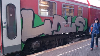 Graffiti Train in Eisleben - Photo by Held - Ydus, Halle, Train