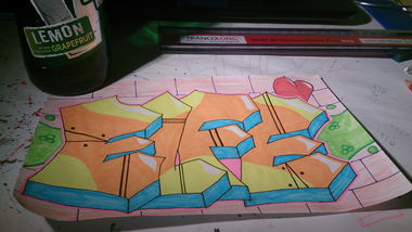 Graffiti Sketch - Photo by Held - Elfe, Sketch, Auftrag (2014)