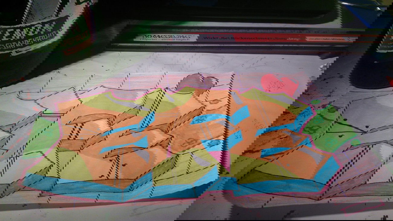 Graffiti Sketch - Photo by Held - Elfe, Sketch, Auftrag (2014)