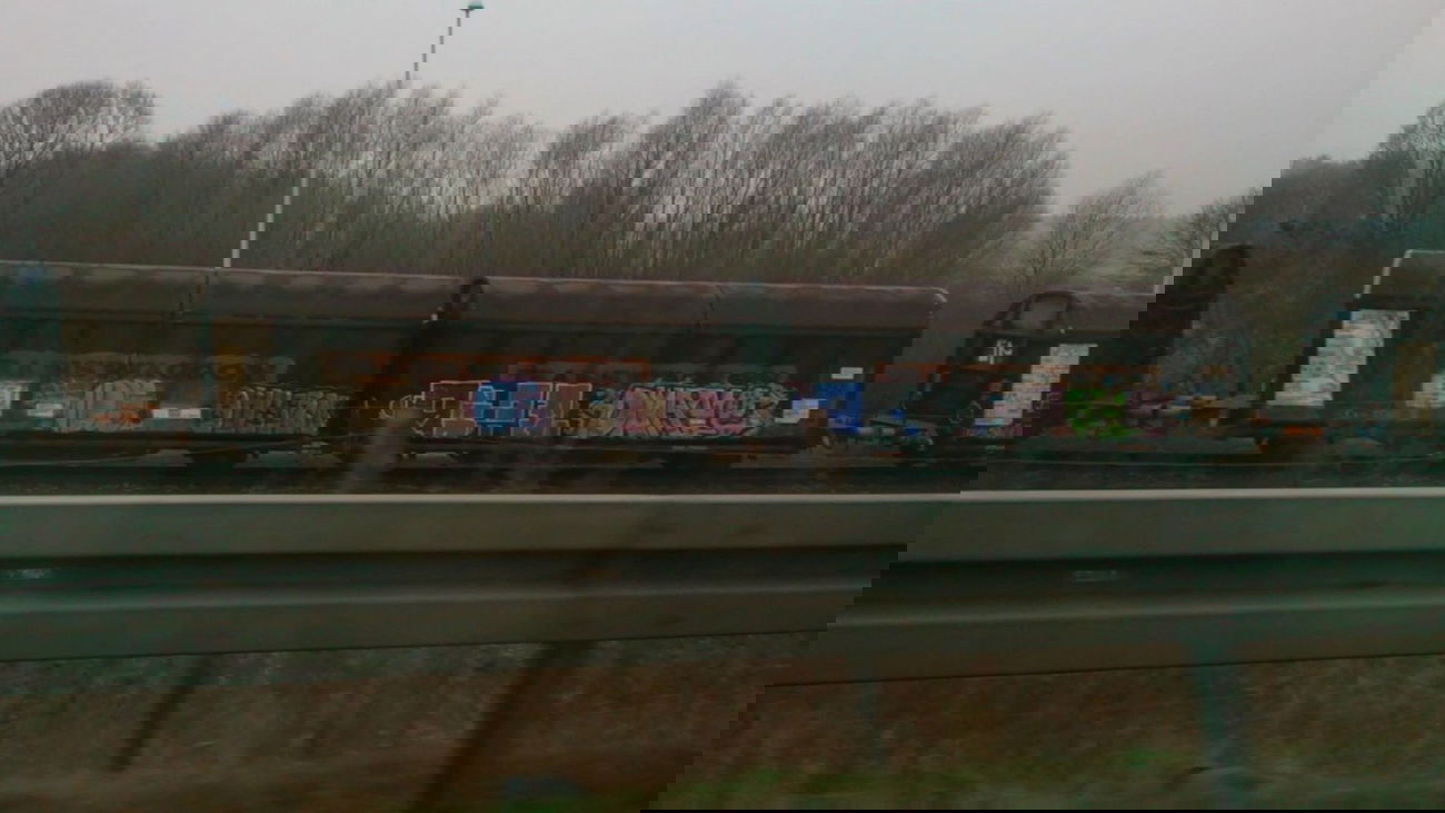 Graffiti Train in Landkreis Märkisch-Oderland - Photo by Held