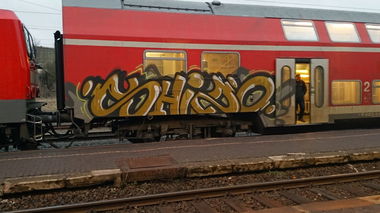 Graffiti Train in Eisleben - Photo by Held - Shizo, Lutherstadt, Eisleben