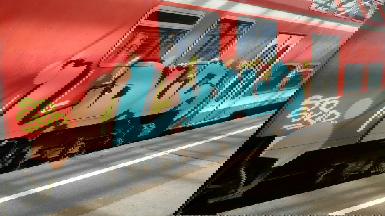 Graffiti Train in Halle - Photo by Held - YDUS, Halle/Saale, Ostdeutschland