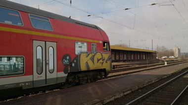 Graffiti Train in Eisleben - Photo by Held - KGZ, Lutherstadt, Eisleben