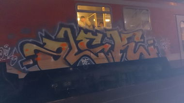 Graffiti Train - Photo by Held - Olek, DB, Lutherstadt