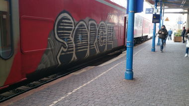 Graffiti Train in Eisleben - Photo by Held - Sorge, Lutherstadt, Eisleben