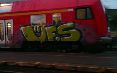 Graffiti Train in Eisleben - Photo by Held - Üfs, Lutherstadt, Eisleben