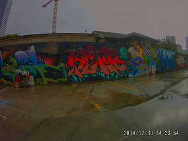 Graffiti Wall in Oahu County - Photo by Held - Hawaii, Honolulu