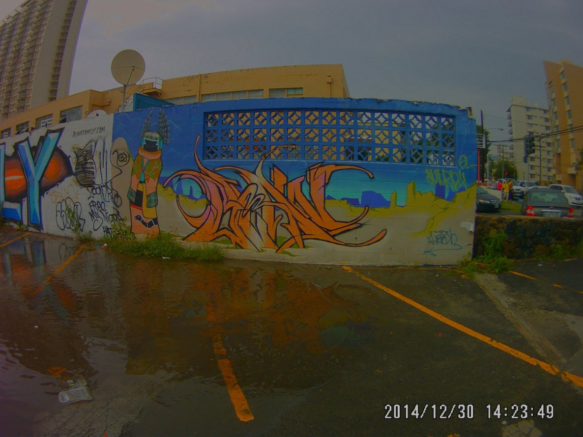 Graffiti Wall in Oahu County - Photo by Held - Hawaii, Honolulu