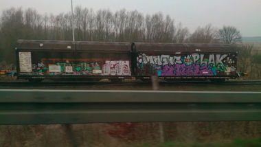 Graffiti Train in Landkreis Märkisch-Oderland - Photo by Held - Berlin, Hennickendorf