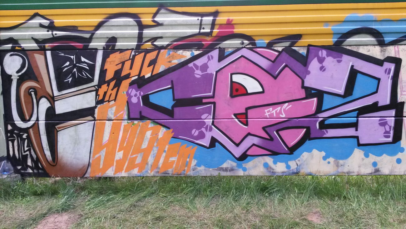 Graffiti Bombing - Photo by HellB