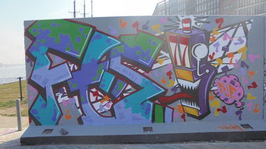 Graffiti Wall in Amsterdam - Photo by HellB