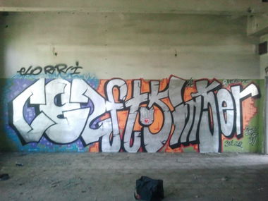 Graffiti Bombing in Ciechanów - Photo by HellB (2014)