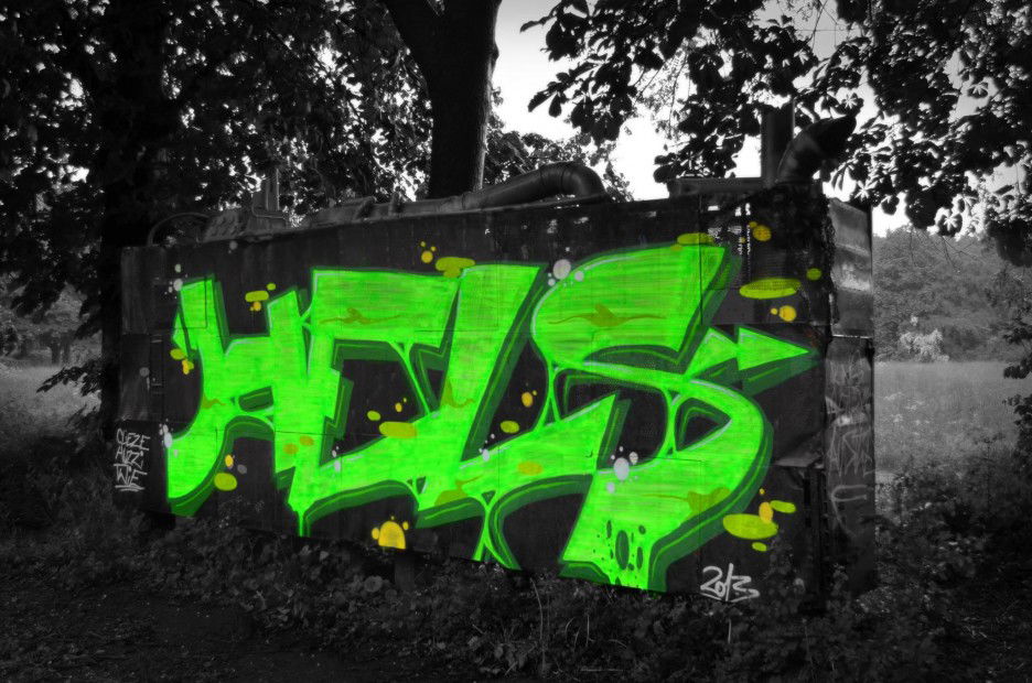 Graffiti Wall in Minden - Photo by Hels - Hels, LSD, BLUEBERRIES