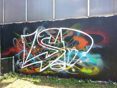 Graffiti Wall in Rahden - Photo by Hels - LSD, HELS