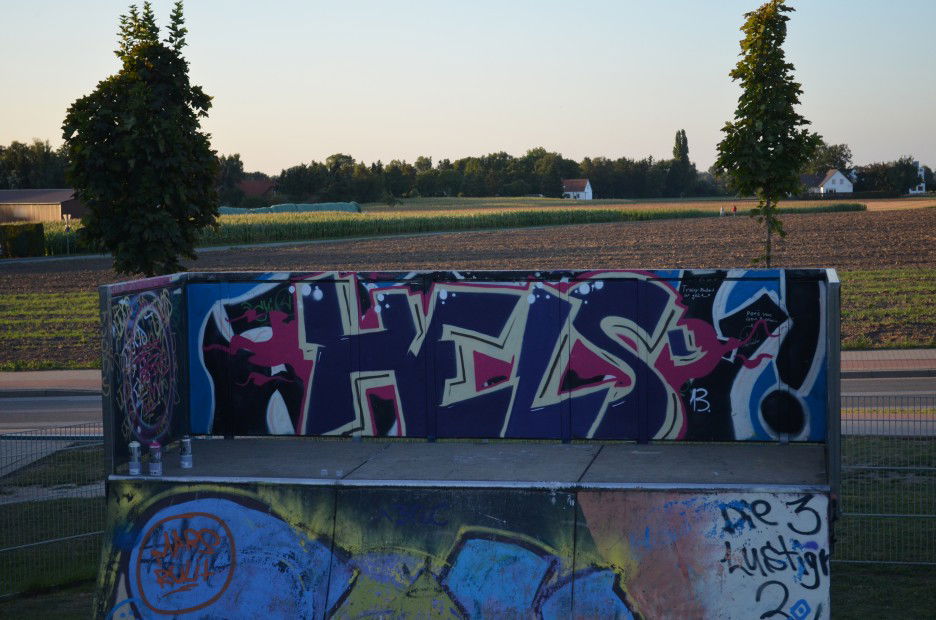 Graffiti Bombing in Rahden - Photo by Hels - hels
