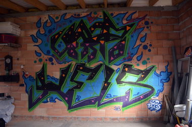 Graffiti Wall in Kirchlengern - Photo by Hels - hels, Lsd, Blueberries