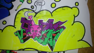 Graffiti Wall - Photo by Hendrik0806 - pork, bong (2015)