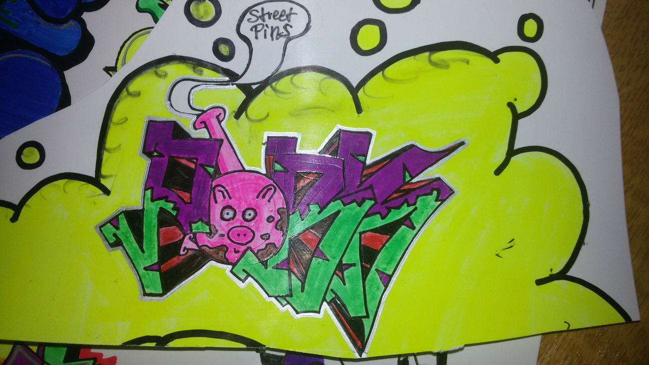 Graffiti Wall - Photo by Hendrik0806 - pork, bong (2015)