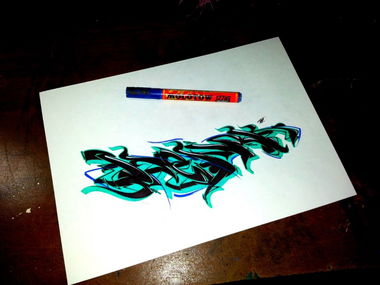 Graffiti Sketch - Photo by Henok (2013)