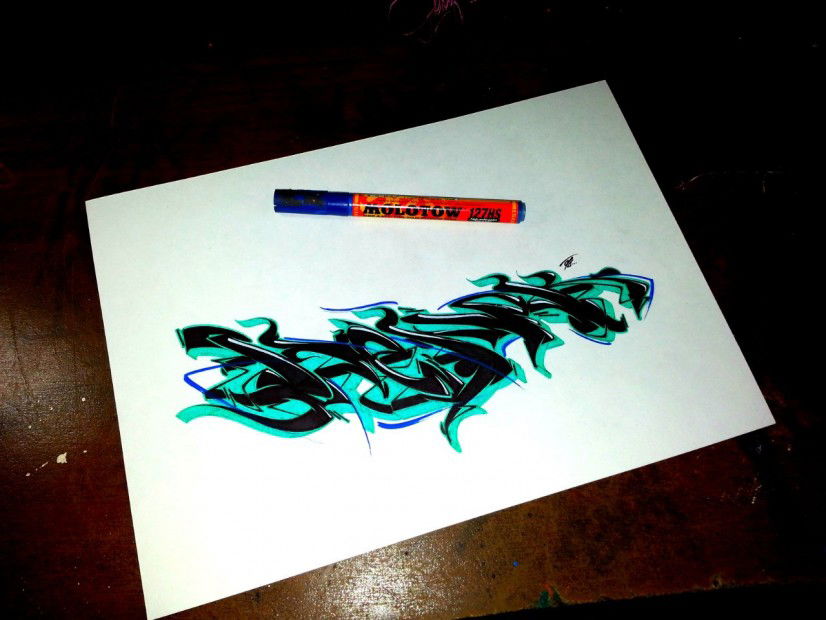 Graffiti Sketch - Photo by Henok (2013)