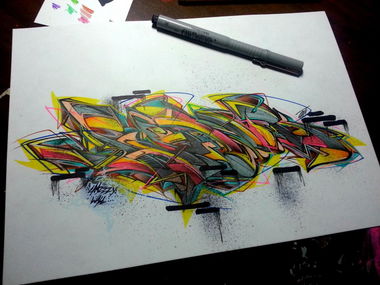 Graffiti Sketch - Photo by Henok