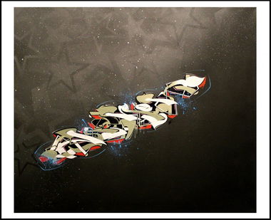 Graffiti Wall - Photo by Henok - Henok, canvas (2014)