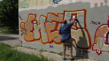 Graffiti Wall in Lublin - Photo by Herbaczers - thea
