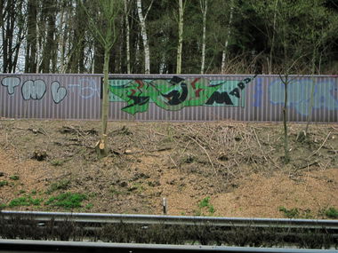 Graffiti Bombing - Photo by Herford - Mard, TBA (1998)